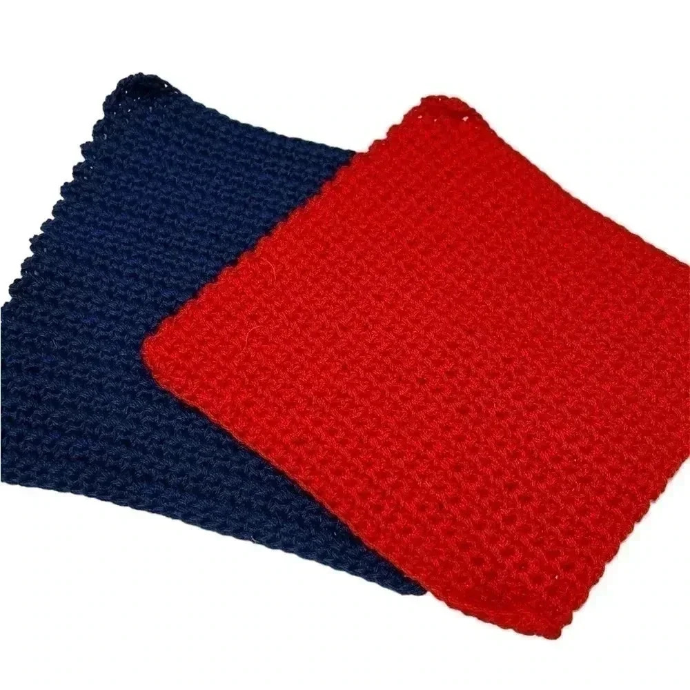 Hand Crocheted Washcloth/Dishcloth - Set of 2